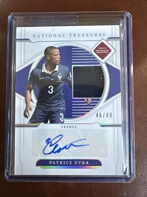 2022 National Treasures - Road To World Cup Patch Auto #46/49 - Patrice Evra 