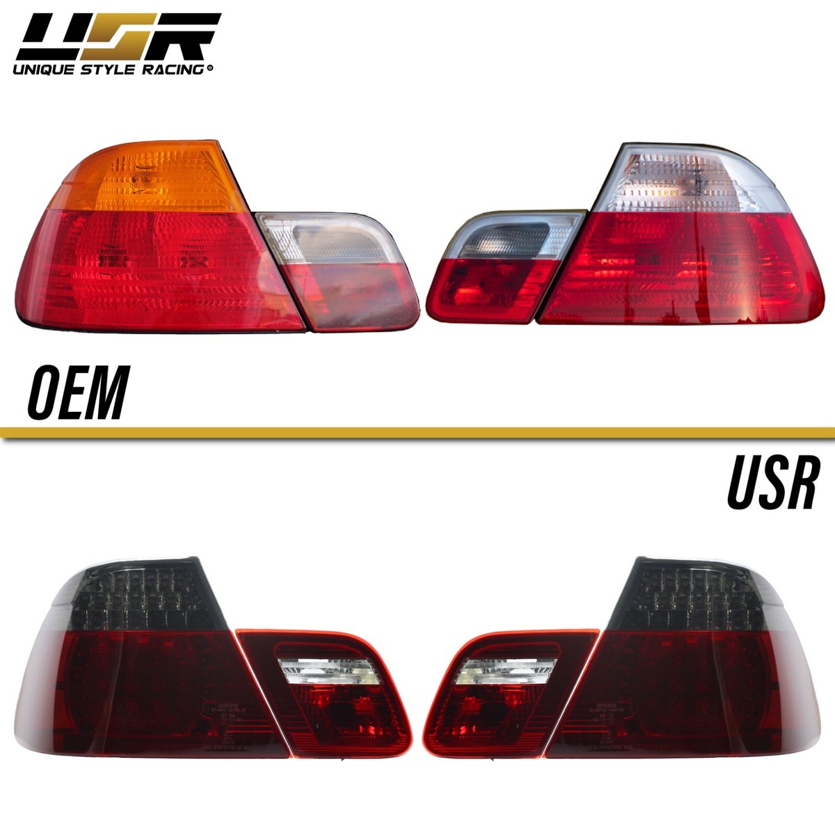 BMW E46 クーペ M3 前期 DEPO製 LEDテール ブラック BMW E46 クーペ M3 前期 DEPO製 LEDテール ブラック BMW E46