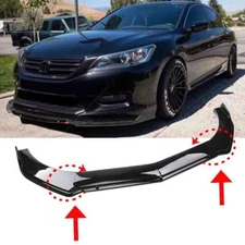 For Honda Accord Coupe Sedan Front Bumper Lip Splitter Spoiler Body Gloss Black