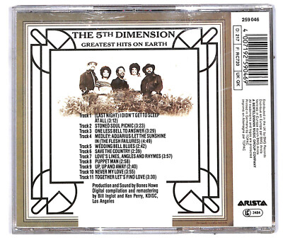 EBOND The 5th Dimension - Greatest Hits On Earth CD CD032242