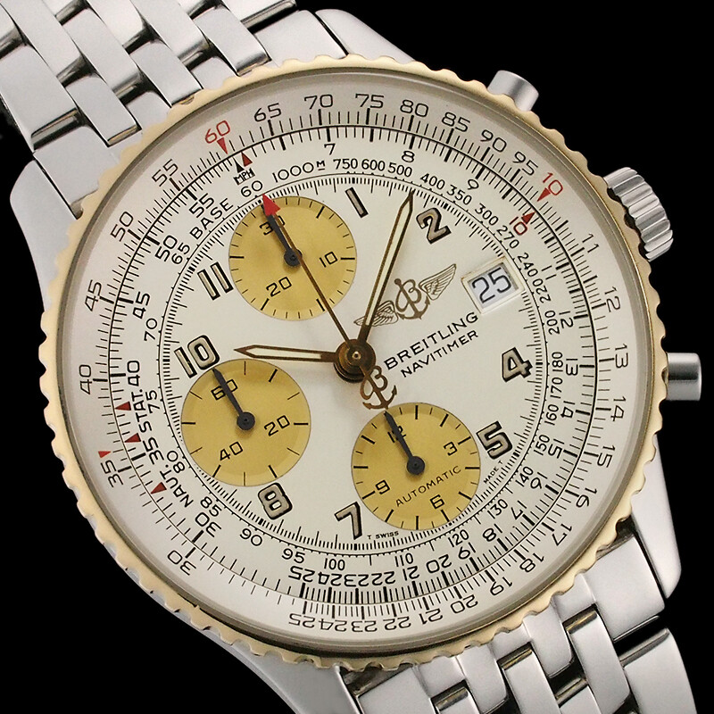美品 BREITLING Navitimer 純正ステンレスブレス ラグ幅22 ブライトリング 純正 ステンレス ルーローブレス ラグ幅22㎜用