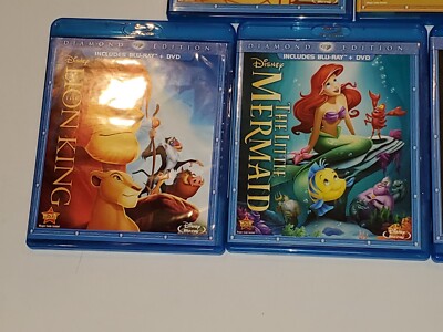 Disney Diamond Edition Blu-Ray 5 DVD Movie Lot Lion King
