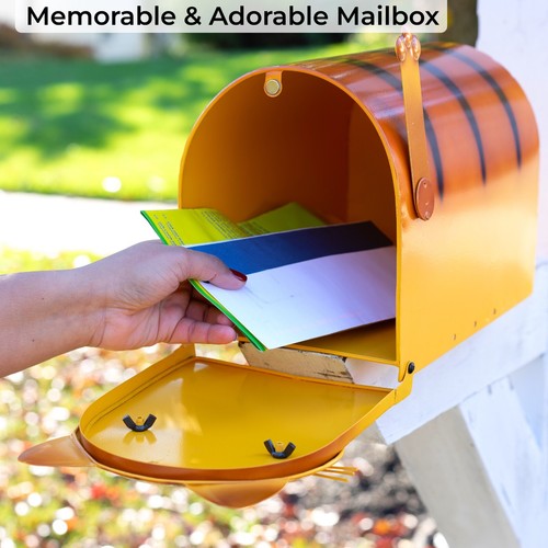 Made Easy Kit Metal Mailbox Animal Design - Fast Straight Forward Post Mounting - Picture 14 of 24