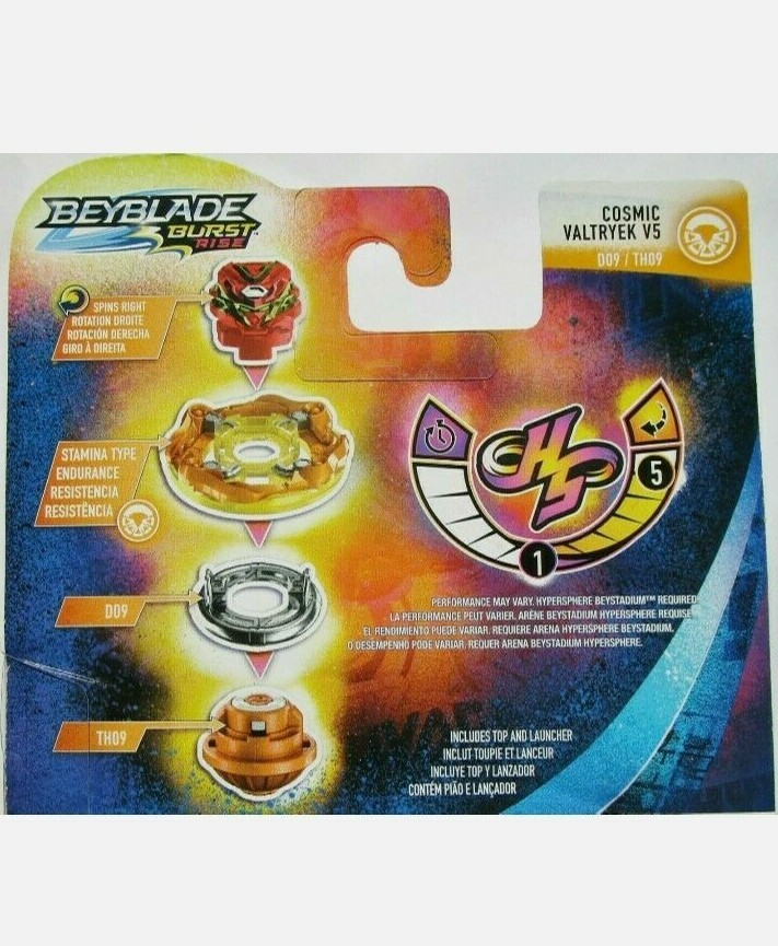Hasbro Beyblade Burst Rise HyperSphere Cosmic Valtryek / Cosmo