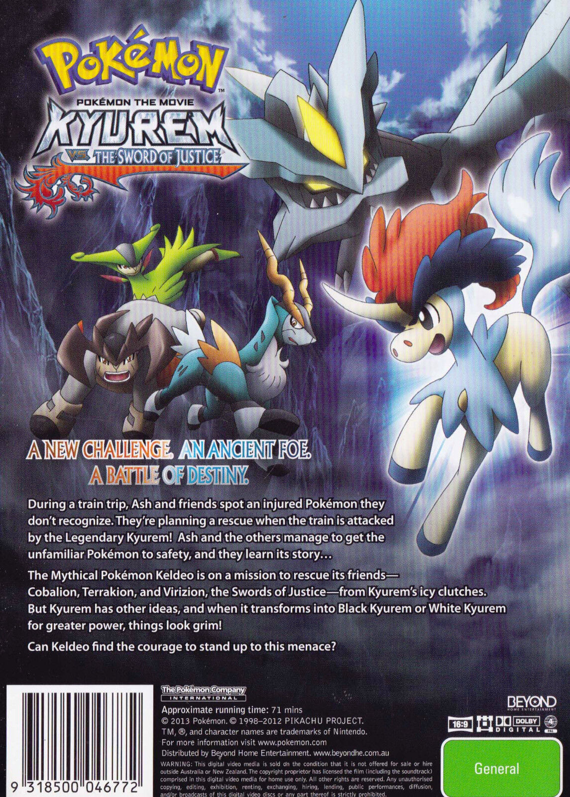 Pokémon, O Filme: Kyurem Contra A Espada Da Justiça - Filme 2012