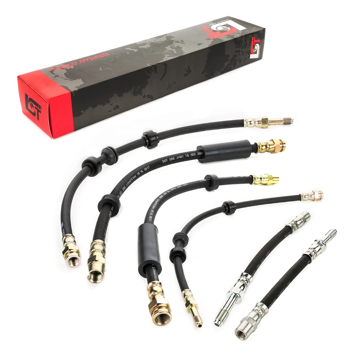 6x Brake Line Hose Front Rear for VW SHARAN 7M 95-01
