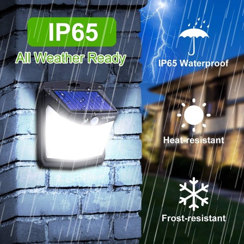 LED Solar Powered PIR Motion Sensor Wall Lights Garden Outdoor Security Lamps - Picture 34 of 76