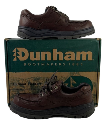 9500BR Leather Lace Up Work Shoes Brown 