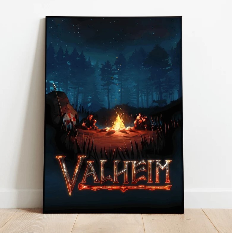 Valheim Poster, Wall Art & Home Decor, Viking Survival Video Game Poster Gift-image