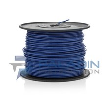 12 AWG Copper Solid Wire 500' FT Roll THHN/THWN 600 Volt UL Listed - Blue