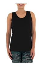 Athletic Works Women's Workout Active Racerback Tank Top Medium Black Crew Neck