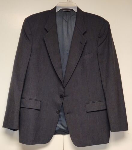 SALE Christian Dior Monsieur 44R Mens Blazer Sport Coat Jacket  Charcoal Gray - Afbeelding 1 van 12