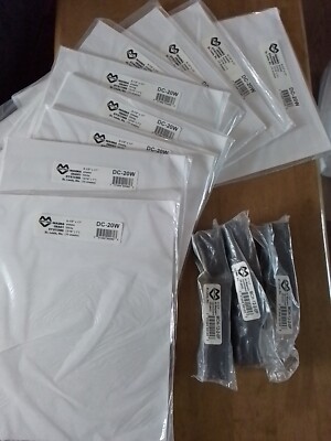 MAGNA VISUAL Misc Lot MCH-12-2-0P Magnetic Data Card Holders 1''X2'' DC-20W Sheets