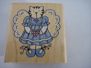 Kitty-Angel-with-Heart-1996-Penny-Black-Rubber-Stamp-Cat