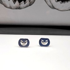 925 Sterling Silver Ghost Women Stud Earrings For Halloween Adventure