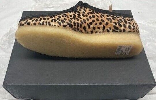 Clarks Wallabee, Women's Various Sizes, Leopard Print, 26160033- NEW IN BOX