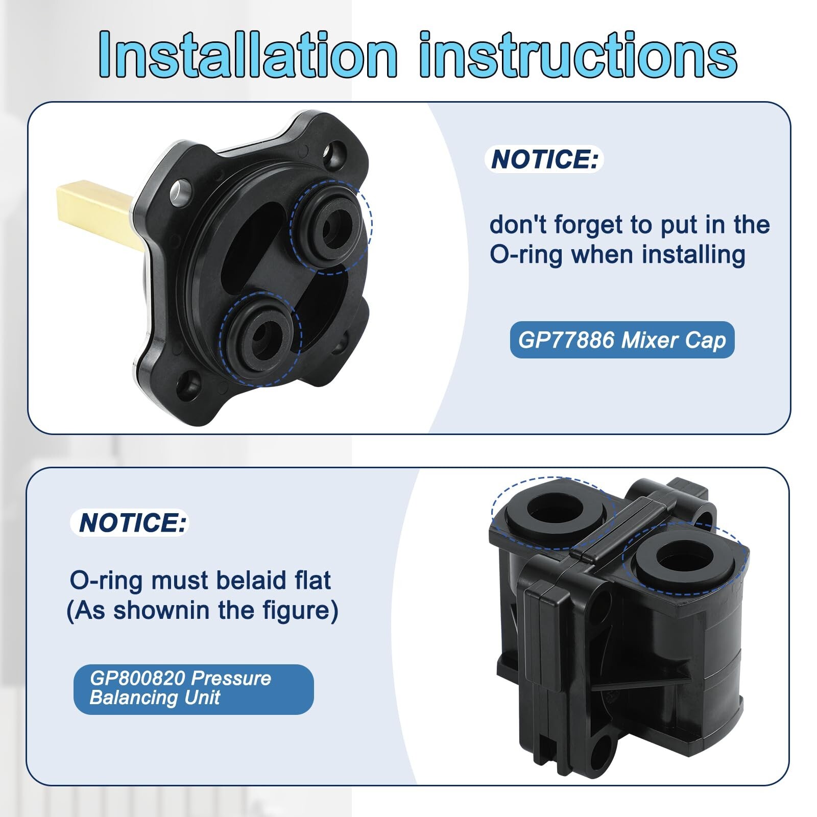 GP77886 Mixer Cap shower cartridge and GP500520 Pressure Balancing Unit