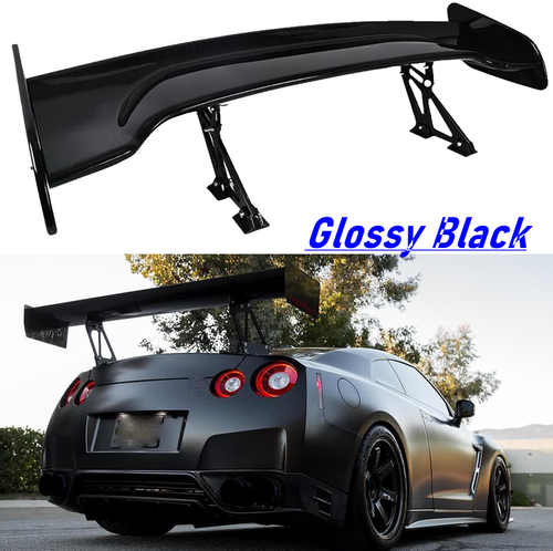 For Nissan GT-R GTR R35 Rear Spoiler Racing GT-Style Trunk Wing Glossy ...