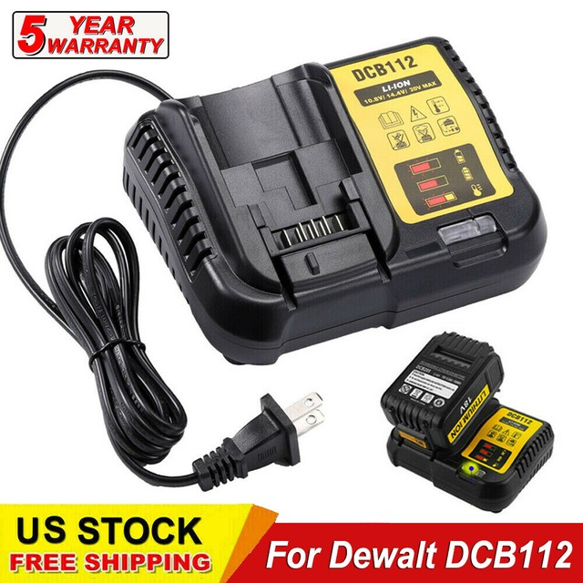 DCB112 Charger For Dewalt 12V20V MAX Liion DCB204 DCB205 DCB120