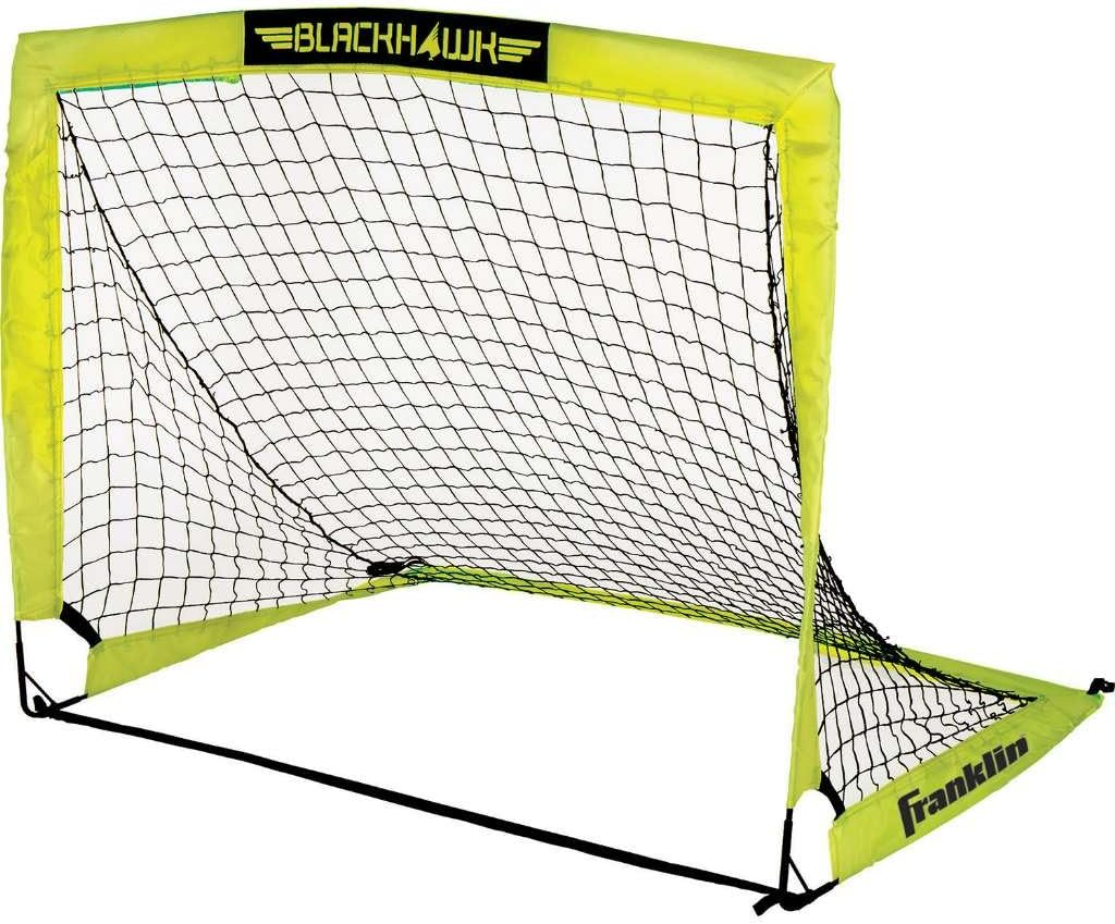Blackhawk Backyard Soccer Goal - Portable Pop up Soccer Nets - Youth + Adult Fol
