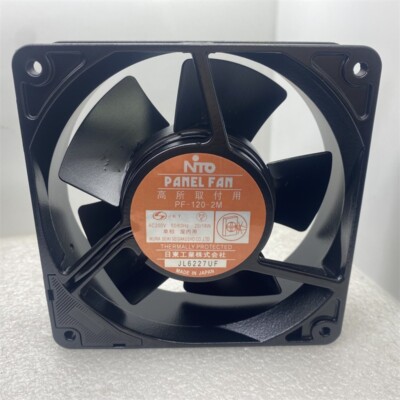 1 PCS  NTO Fan PF-120-2M  AC 200V  120*120*38MM all-metal fan cooling fan