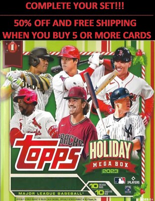    2023 Topps Holiday Base    YOU PICK SINGLES   Mix & Match