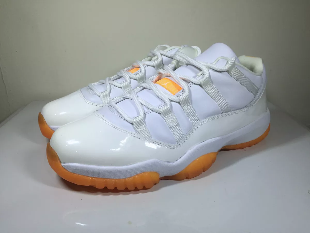 2001 WMNS Air Jordan XI 11 Low white/citrus Sz 12 DS 833001 181 29cm rare vi iii