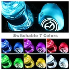 Car Accessories LED Light Cup Holder Mat Coaster USB Charging 7 Colors for Mazda
