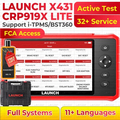 2025 LAUNCH X431 CRP919X LITE Car Bidirectional Diagnostic Scanner K~e~y Coding