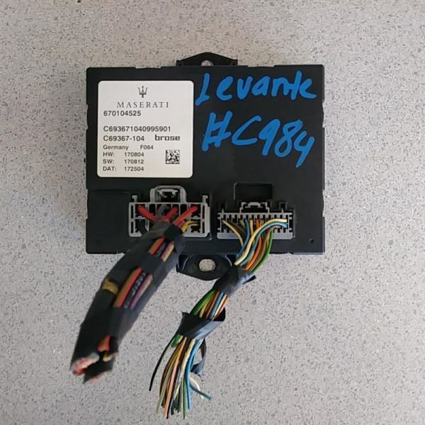 2017 2018 2019 2020 Maserati Levante liftgate tailgate control module 670104525