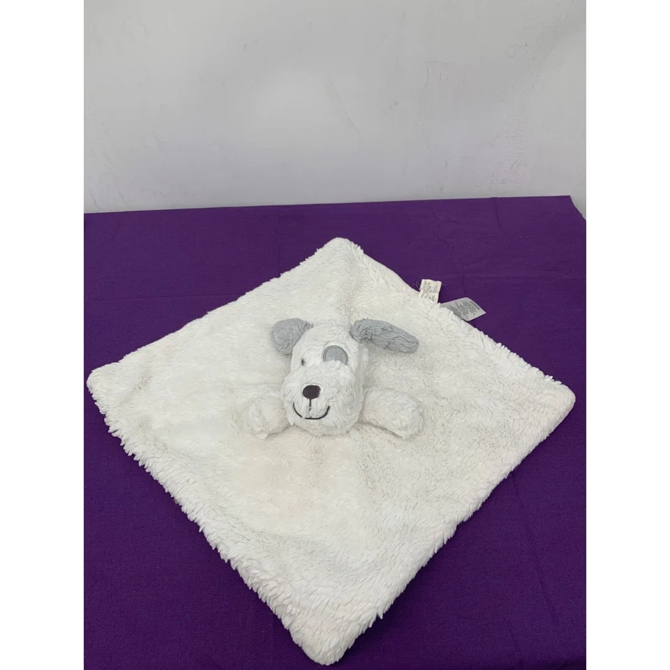 Manta de seguridad Koala Baby 2015, perro Lovey Minky blanco gris cara bordada Foto 3 de 4