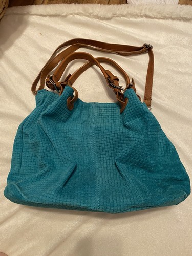 Borse in Pelle Blue handbag Genuine Leather | eBay