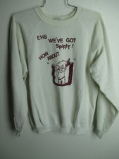 vintage Hanes Sweatshirt size L 42-44 cotton blend USA made EHS little brave U