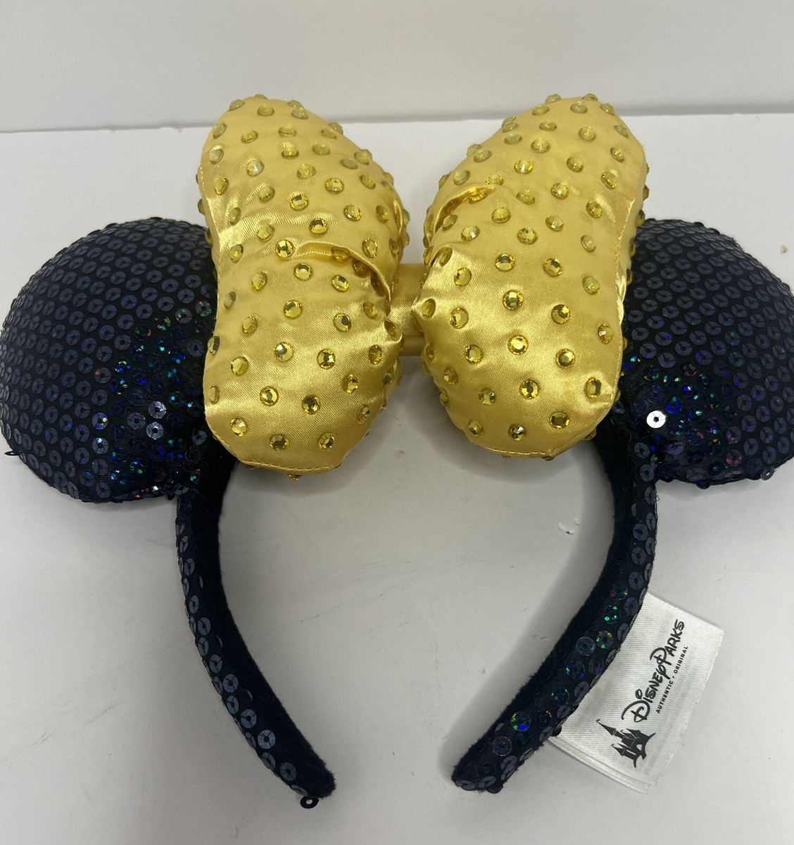 Disney Parks Gold Bow 50th Anniversary WDW Minnie Ears 