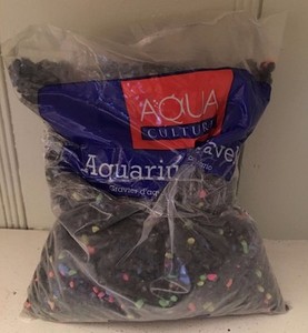 Aqua Culture Black/With Mixture Chips Aquarium Gravel 5 Lb 