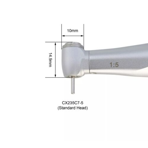 Pieza de mano eléctrica quirúrgica dental COXO 1:5 1:1 fibra óptica contra ángulo 45° NSK - Imagen 21 de 87