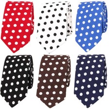 Men  s Necktie Polka Dots Printed 6CM Tie Business Wedding Party Neck Ties