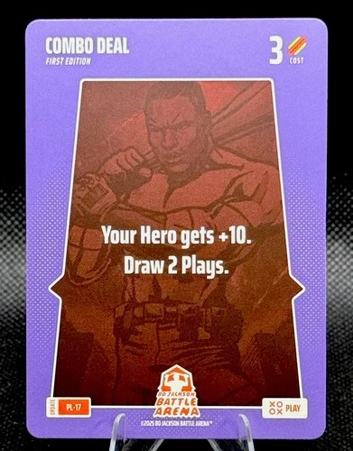 Bo Jackson Battle Arena Alpha Update Play Card SSP Combo Deal PL-17
