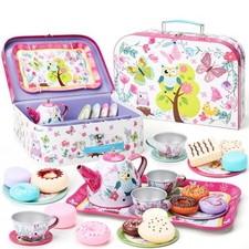 Updated Princess Tea Party Set for Little Girls Boys - Toddler Tea Set with