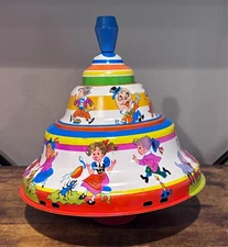 VINTAGE 1960'S OHIO ART SPINNING TOP TOY MOTHER GOOSE NURSERY RHYMES
