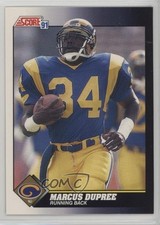 1991 Score Marcus Dupree #457 1g0c
