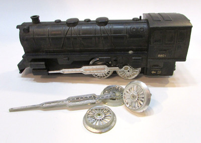Durham Industries Japan 9'' Black Plastic Battery Train Engine Steam Locomotive C