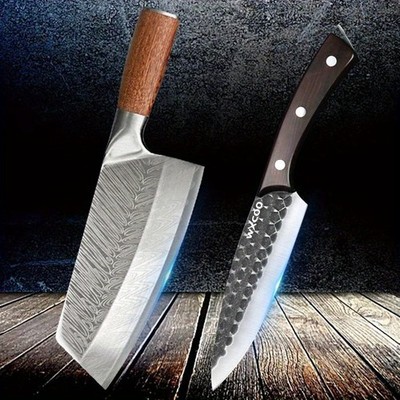 1-2PCS Professional Santoku Utility Knife Set Sharp Vegetable Chef Paring Knives