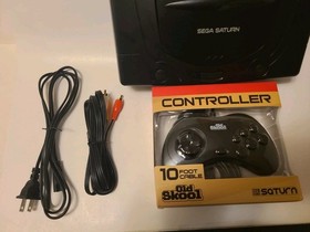 Sega Saturn Console NTSC Bundle System 3 NEW Games and NEW SAVE BATTERY