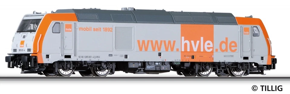 BR 285 001-4 HVLE Tillig 04932 Diesellok Traxx BR 245 246 R 650 OVP TT Neu - Bild 2 von 2