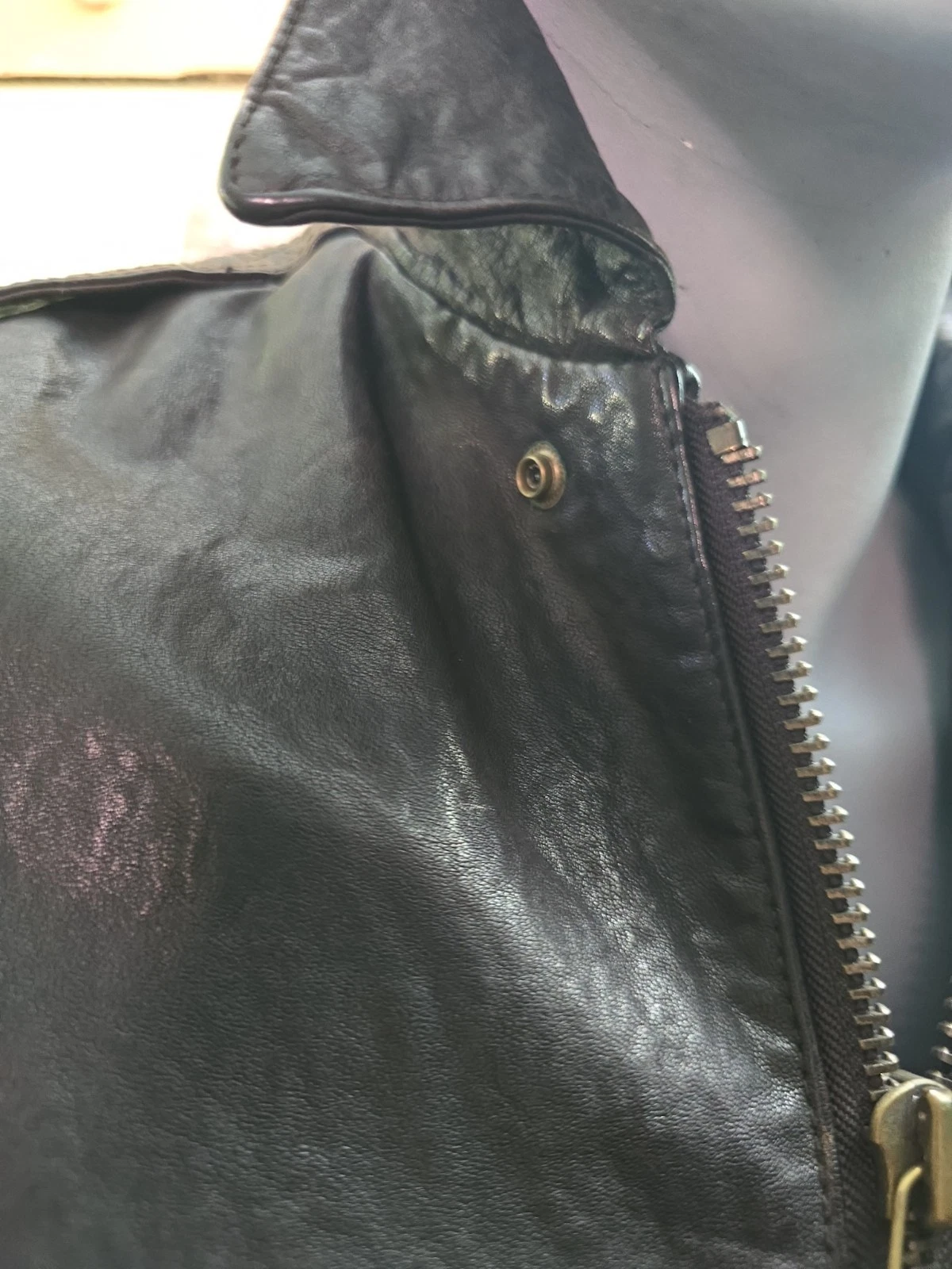 SCHOTT NYC LEATHER NEW  Vintaged JACKET RARE  Brown  w/tags Stunning sz Large  image 18