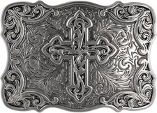 Vintage Celtic Pattern Cross Belt Buckle For Men Women