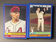 2025 Topps Heritage High Number Baseball #501-725 Dark Blue Border  YOU PICK!