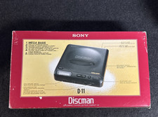 Sony Discman D-11 Portable CD Player Boxed Manual Tested Headphones Issue