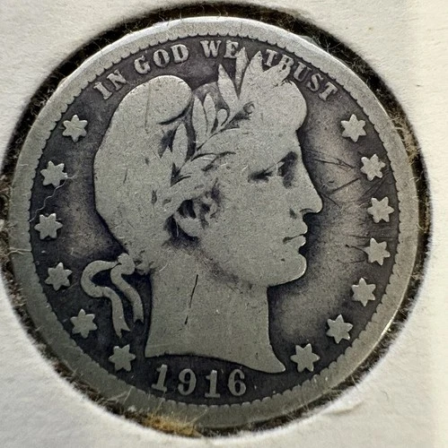 1916-D Barber Quarter